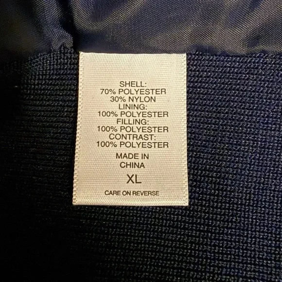 New York & Company Women's Navy Blue Jacket, Gold Zippers, Two Pockets, Size XL - Picture 10 of 11